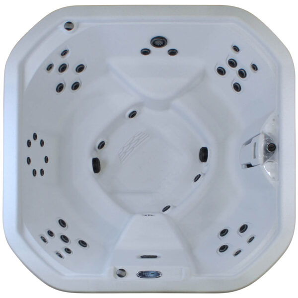 Ignite 7-Person White Open 65 Jet 220V Hot Tub, Real Stainless Heater, Ozone, Waterfall and Upgraded Lighting - Image 4